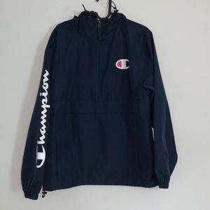 Navy Blue Champion Jacket